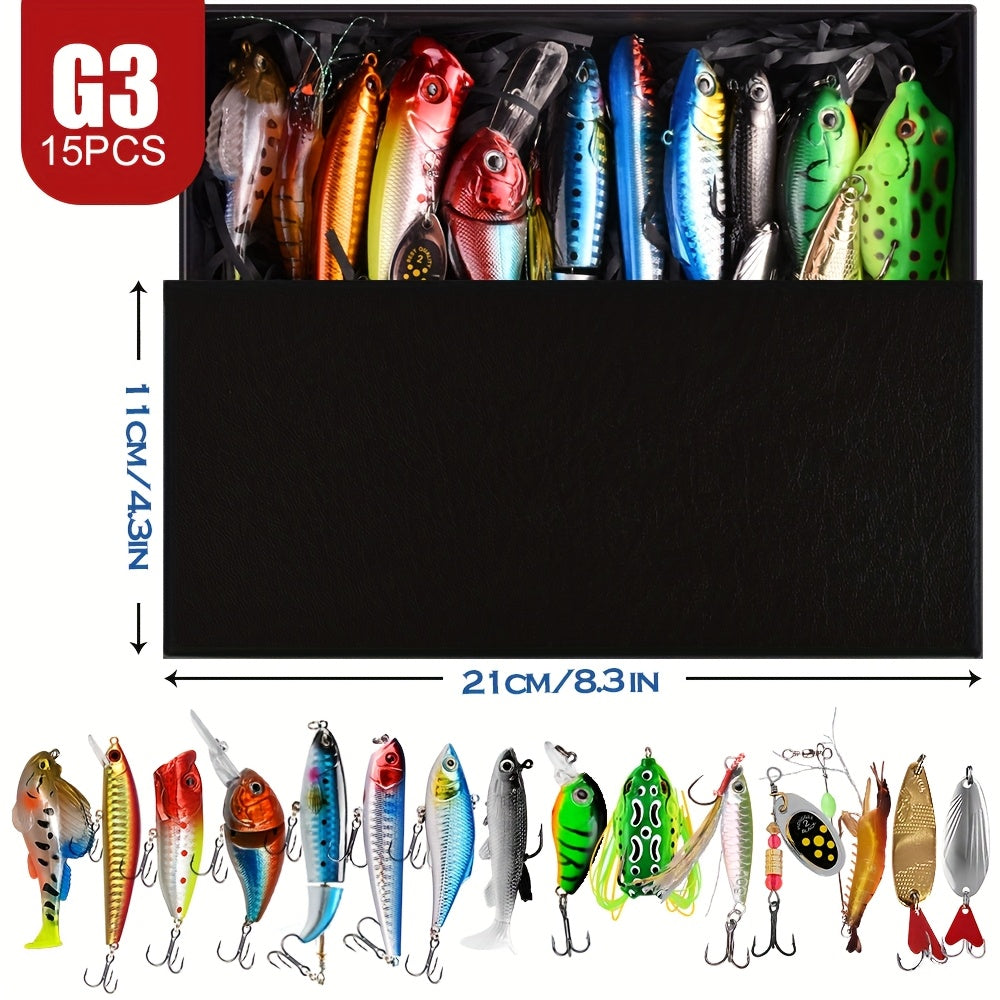 15-Piece Multi-Jointed Swimbait Kit – Versatile Freshwater & Saltwater Lure Set | SportFishing Hub