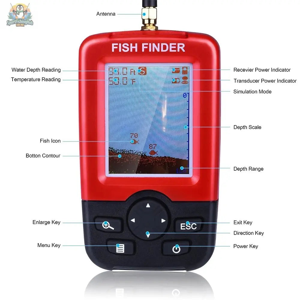 100M Wireless Sonar Fish Finder for Lake and Sea - SportFishingHub