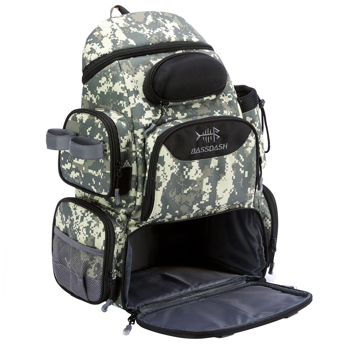 Bassdash Tactical Fishing Backpack – Lightweight & Multifunctional - SportFishingHub