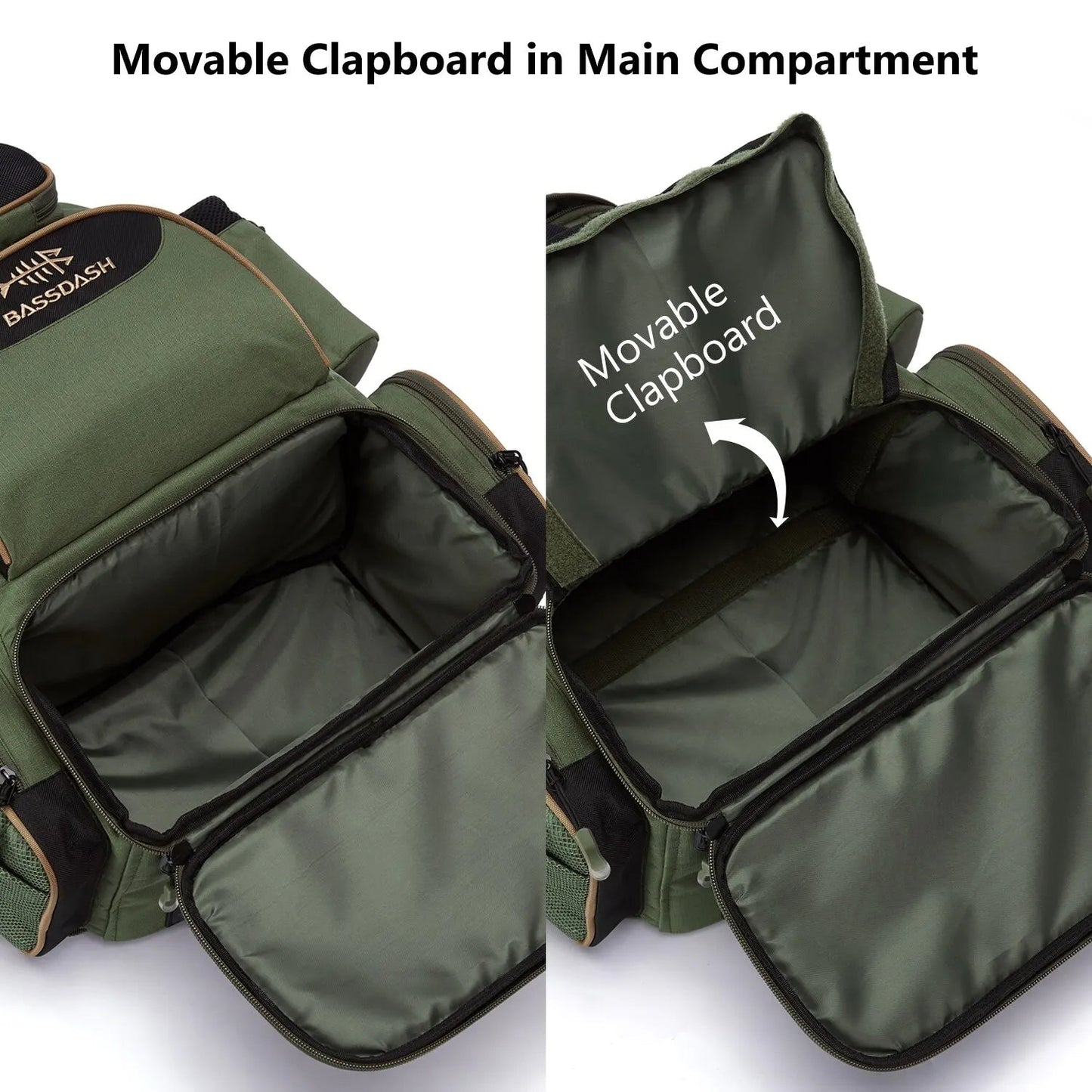 Bassdash Tactical Fishing Backpack – Lightweight & Multifunctional - SportFishingHub