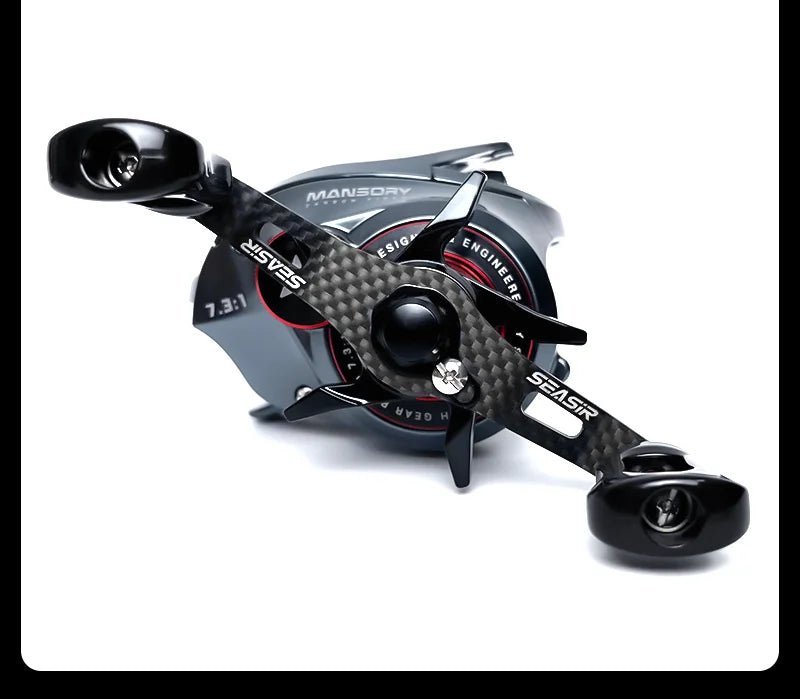 Ultralight Carbon Baitcasting Reel - SeaSir 146g Precision - SportFishingHub