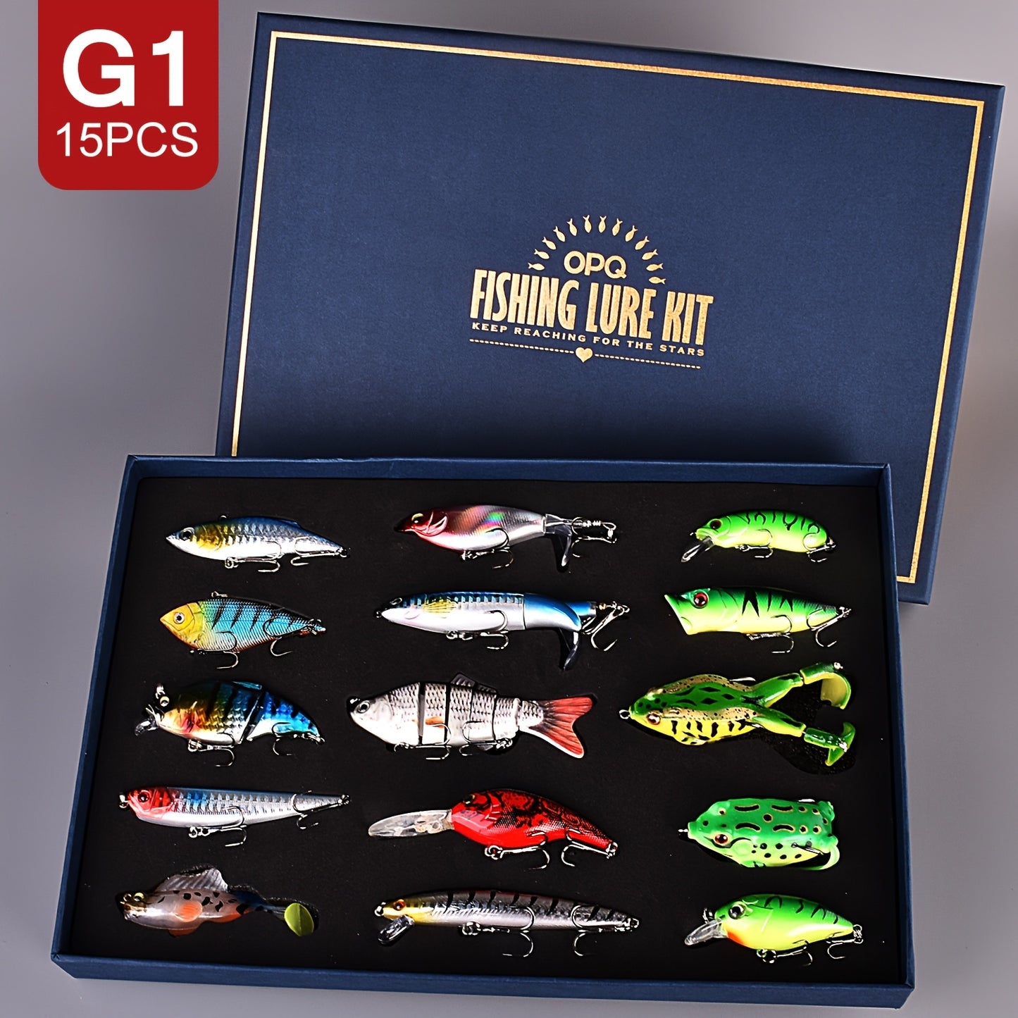 15-Piece Multi-Jointed Swimbait Kit – Versatile Freshwater & Saltwater Lure Set | SportFishing Hub