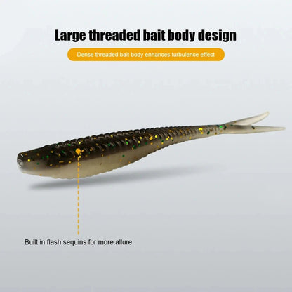 61 - Piece Bionic Fish Soft Bait Set with Hook Storage Box - SportFishingHub