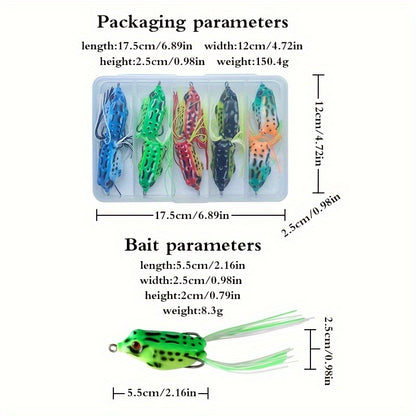 Topwater Frog Soft Lure Kit – 10 High-Action Predator Baits | SportFishing Hub