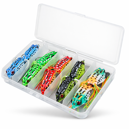 Topwater Frog Soft Lure Kit – 10 High-Action Predator Baits | SportFishing Hub