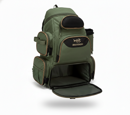 Waterproof Fishing Tackle Backpack – Multi-Compartment Storage System - BassDash | SportFishing Hub