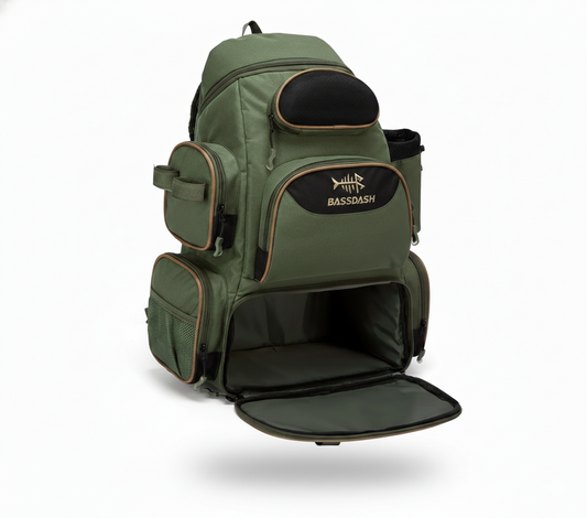Waterproof Fishing Tackle Backpack – Multi-Compartment Storage System - BassDash | SportFishing Hub