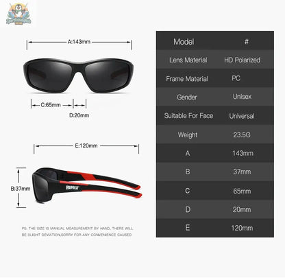 Rapala  High Definition Polarized Sunglasses for Men Women Outdoor Sport Fishing Sun Glasses UV400 Protection Driving Eyeglasses