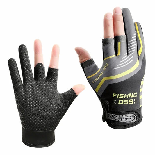 Pro Angler Fishing Gloves – 3-Finger Cut, UV Shield & Ultra-Grip Design | SportFishing Hub