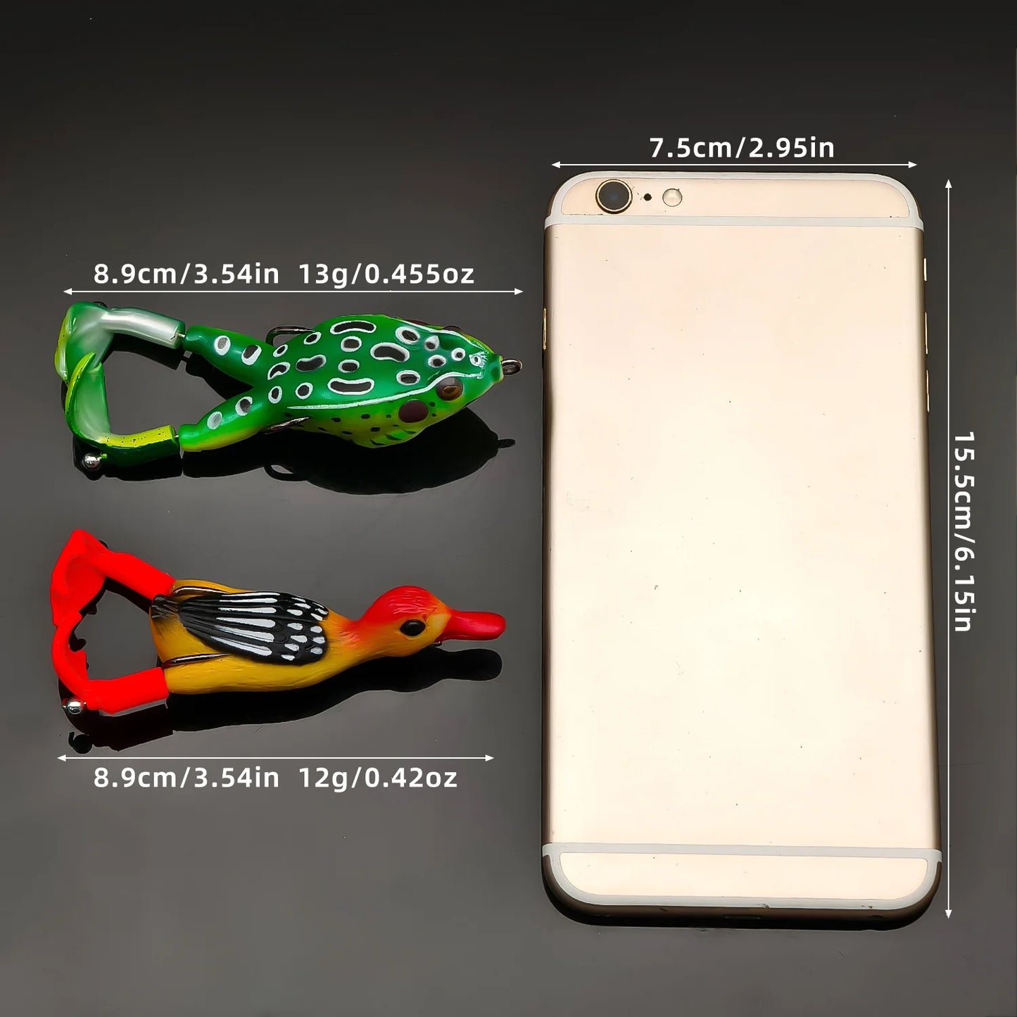 Topwater Predator Lure Kit – 3 Soft Frog & Duck Surface Baits | SportFishing Hub