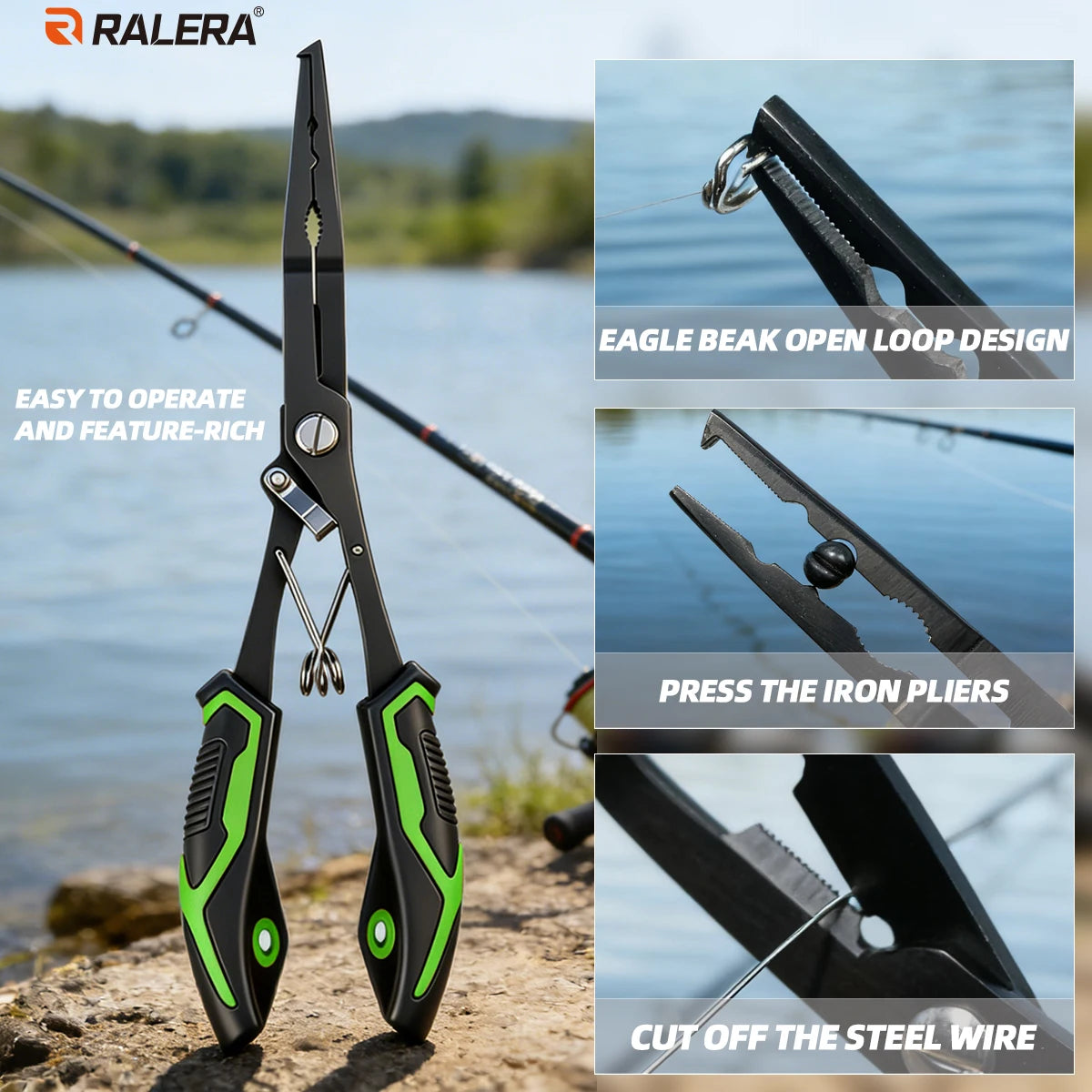 7-in-1 Stainless Steel Fishing Pliers – Rust-Resistant Multi-Function Tool | SportFishing Hub