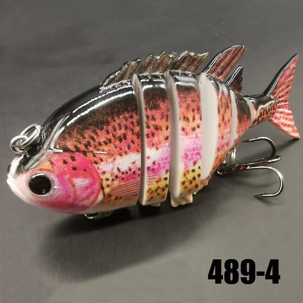 1pc/5pcs Fishing Lures SwimPanfish Multi Jointed Panfish Bluegill Swimbaits Hard Topwater Bass Lures Crank Fresh water Saltwater