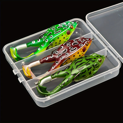 Topwater Predator Lure Kit – 3 Soft Frog & Duck Surface Baits | SportFishing Hub