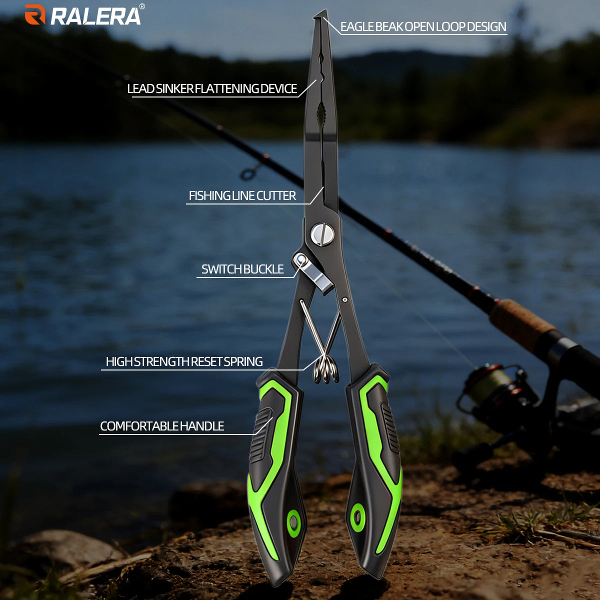 7-in-1 Stainless Steel Fishing Pliers – Rust-Resistant Multi-Function Tool | SportFishing Hub