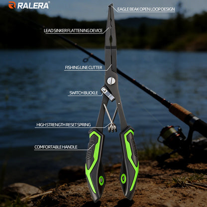 7-in-1 Stainless Steel Fishing Pliers – Rust-Resistant Multi-Function Tool | SportFishing Hub