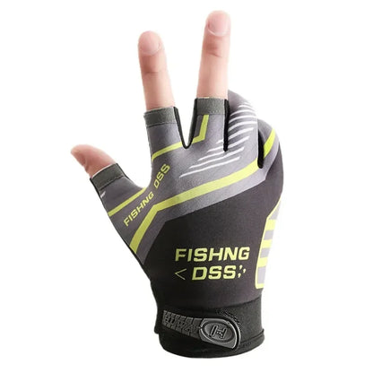Pro Angler Fishing Gloves – 3-Finger Cut, UV Shield & Ultra-Grip Design | SportFishing Hub
