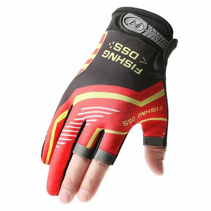 Pro Angler Fishing Gloves – 3-Finger Cut, UV Shield & Ultra-Grip Design | SportFishing Hub