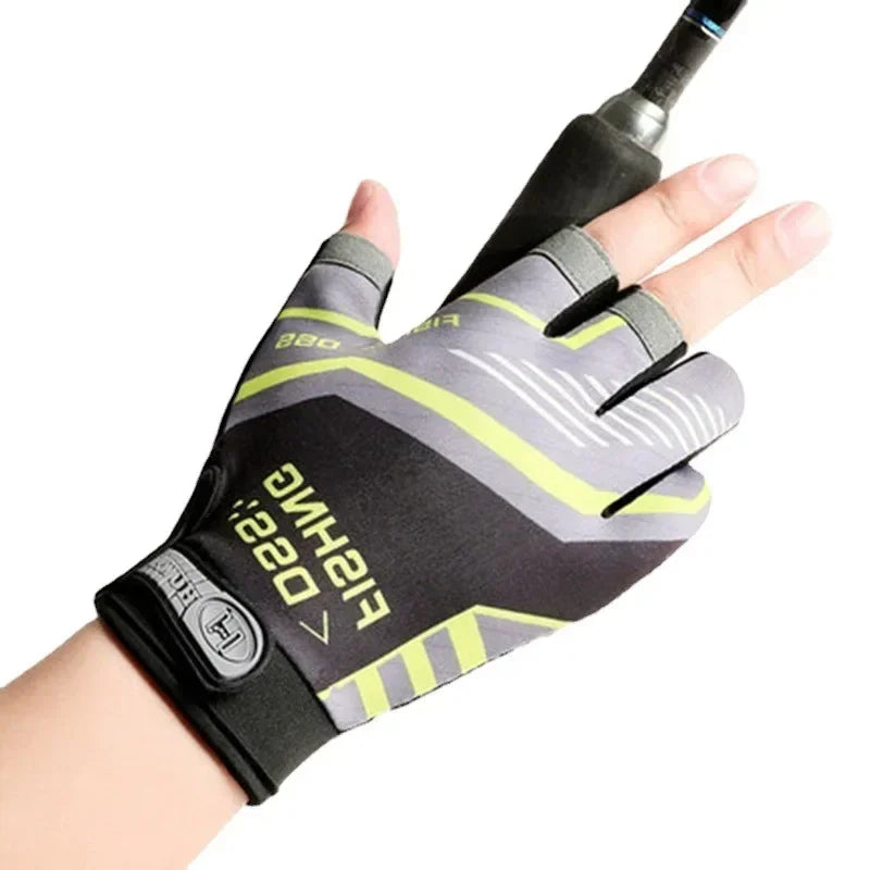 Pro Angler Fishing Gloves – 3-Finger Cut, UV Shield & Ultra-Grip Design | SportFishing Hub
