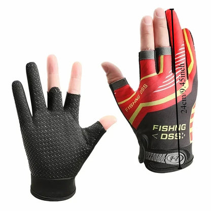 Pro Angler Fishing Gloves – 3-Finger Cut, UV Shield & Ultra-Grip Design | SportFishing Hub