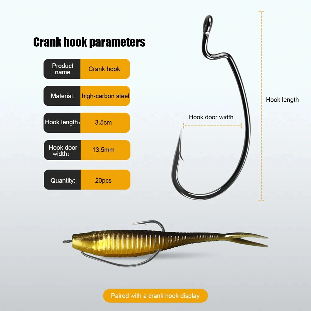 61-Piece Soft Plastic Lure Set – Bionic Swimbaits with Storage Box | SportFishing Hub