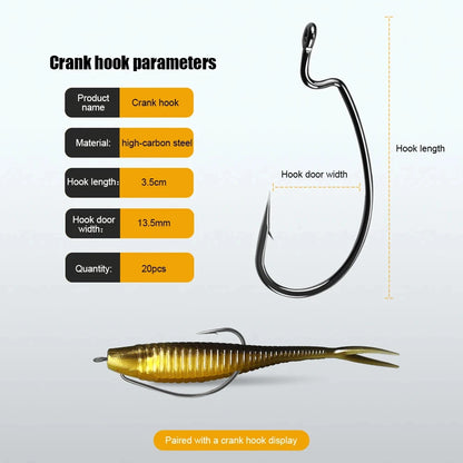 61-Piece Soft Plastic Lure Set – Bionic Swimbaits with Storage Box | SportFishing Hub