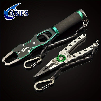 ANFS Fishing Lip Gripper & Pliers Set - Durable & Lightweight - SportFishingHub