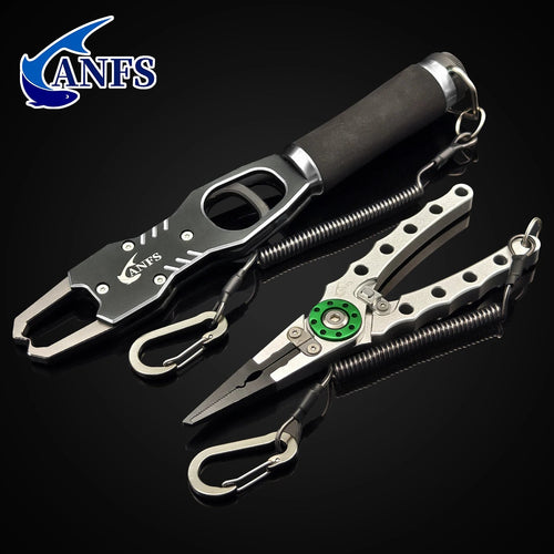 ANFS Fishing Lip Gripper & Pliers Set - Durable & Lightweight - SportFishingHub