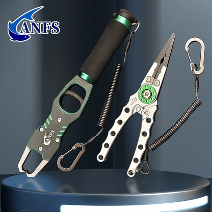 ANFS Fishing Lip Gripper & Pliers Set - Durable & Lightweight - SportFishingHub