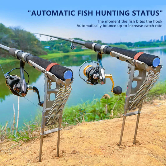 Automatic Stainless Steel Fishing Rod Holder - Universal Fit - SportFishingHub