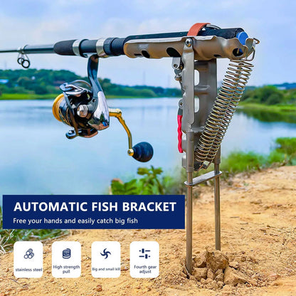 Automatic Stainless Steel Fishing Rod Holder - Universal Fit - SportFishingHub