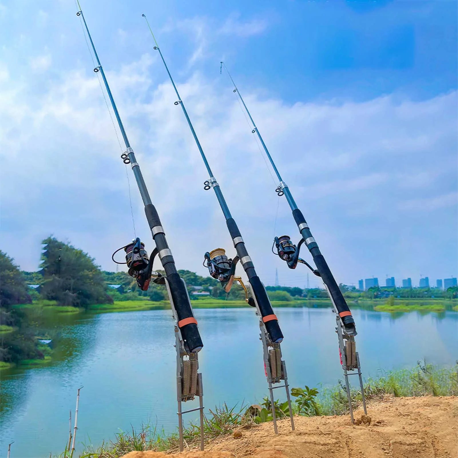 Automatic Stainless Steel Fishing Rod Holder - Universal Fit - SportFishingHub