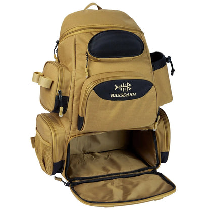 Bassdash Tactical Fishing Backpack – Lightweight & Multifunctional - SportFishingHub