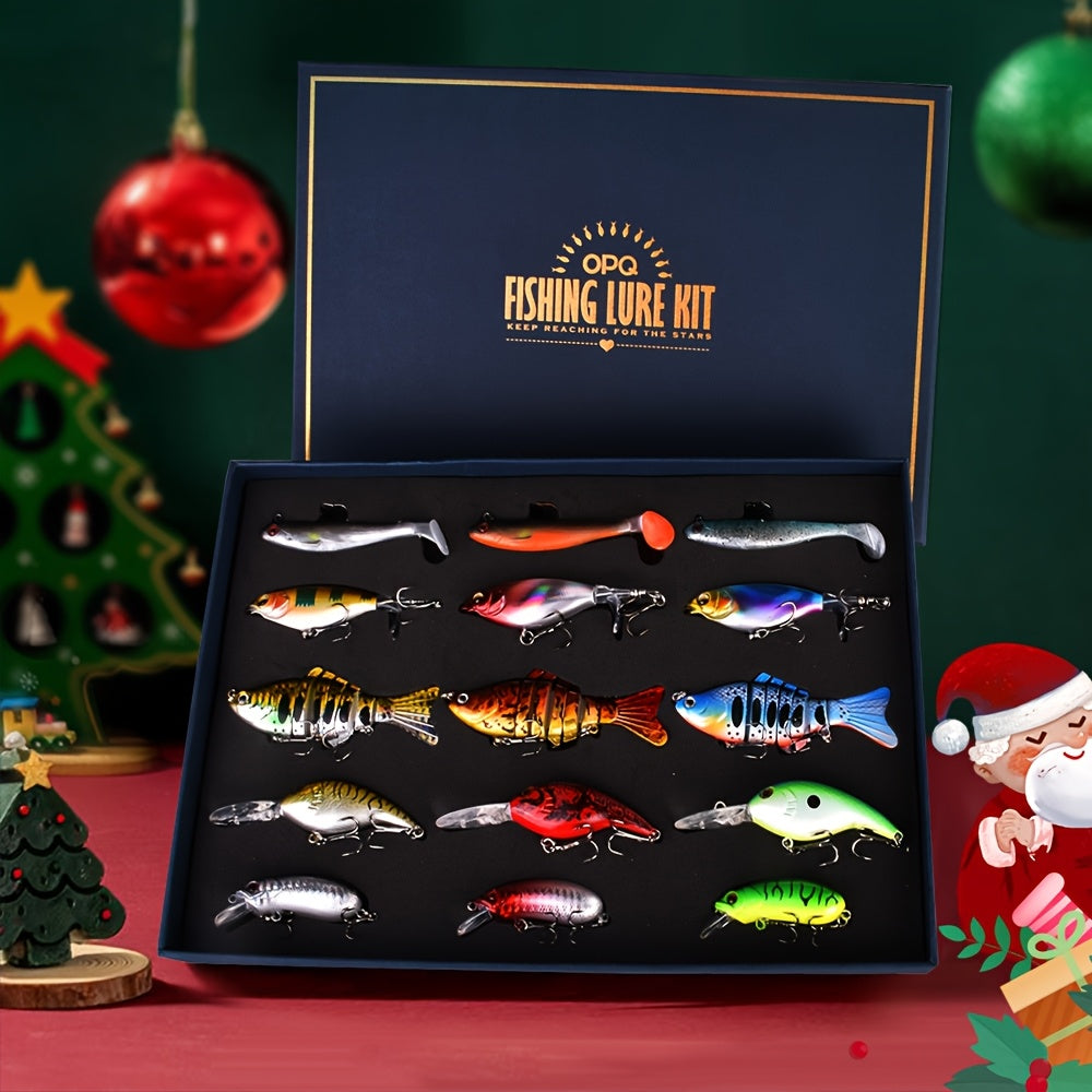 15-Piece Multi-Jointed Swimbait Kit – Versatile Freshwater & Saltwater Lure Set | SportFishing Hub