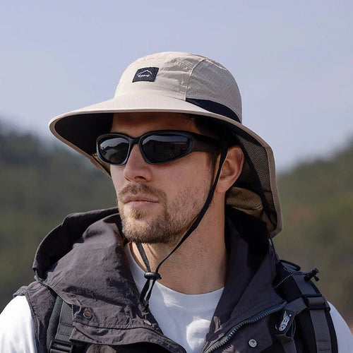Men's Breathable Sun Protection Fishing Hat - SportFishingHub