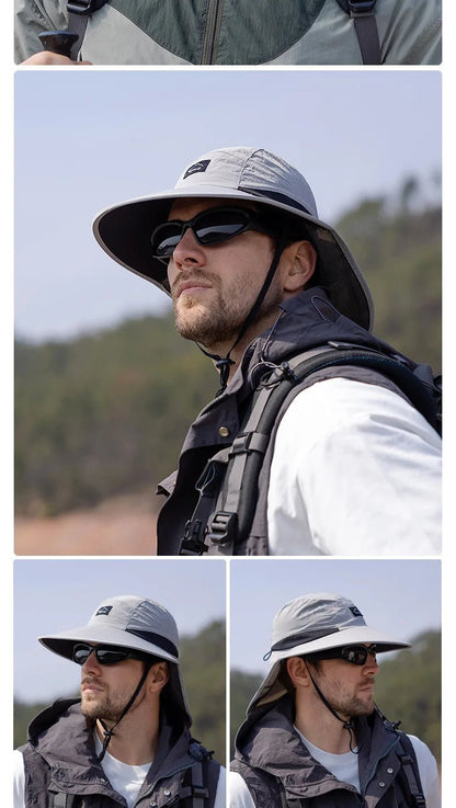 Men's Breathable Sun Protection Fishing Hat - SportFishingHub