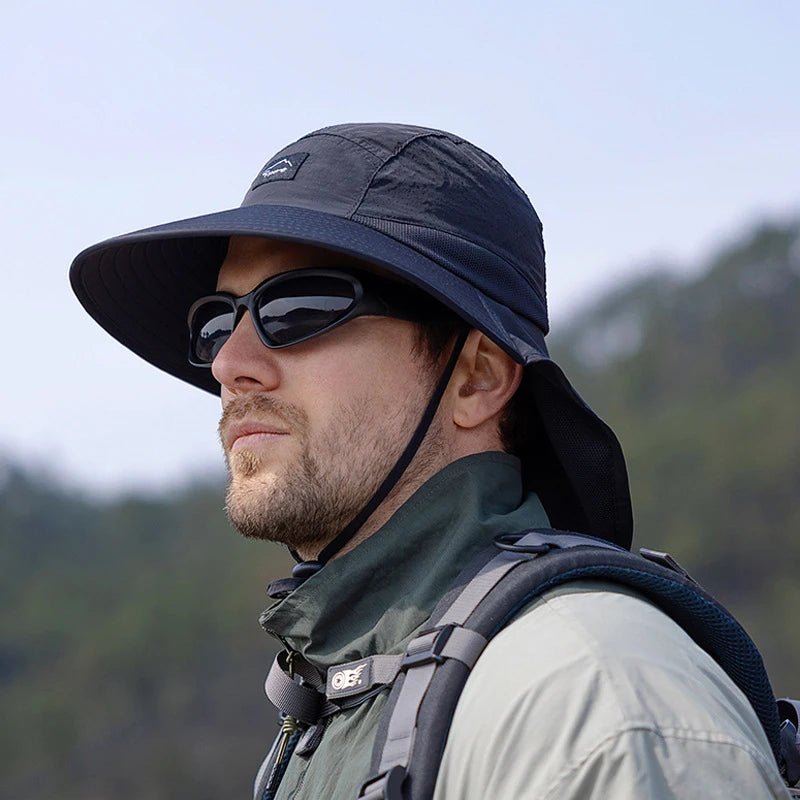 Men's Breathable Sun Protection Fishing Hat - SportFishingHub