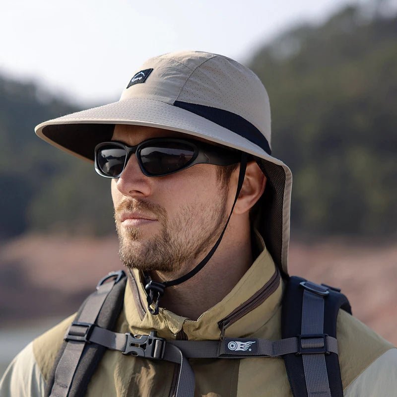 Men's Breathable Sun Protection Fishing Hat - SportFishingHub