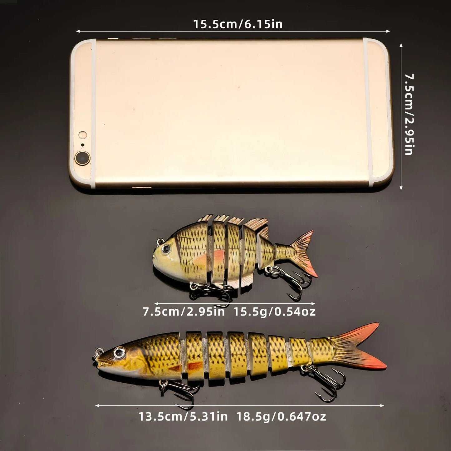 Ultimate Bionic Fishing Lure Set - Slow Sinking 2pcs for Bass & Trout - SportFishingHub