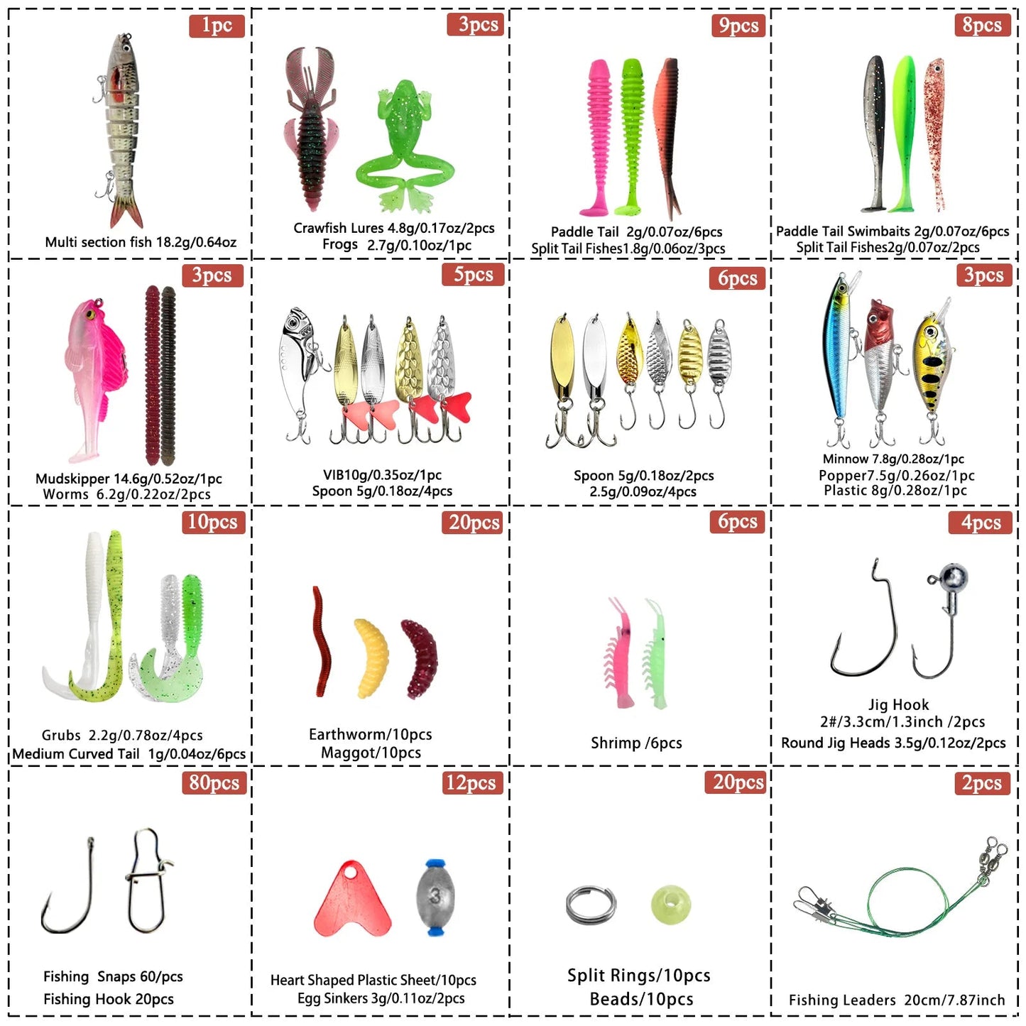 Ultimate Fishing Lure Kit: 83 - 409pcs for All Waters - SportFishingHub