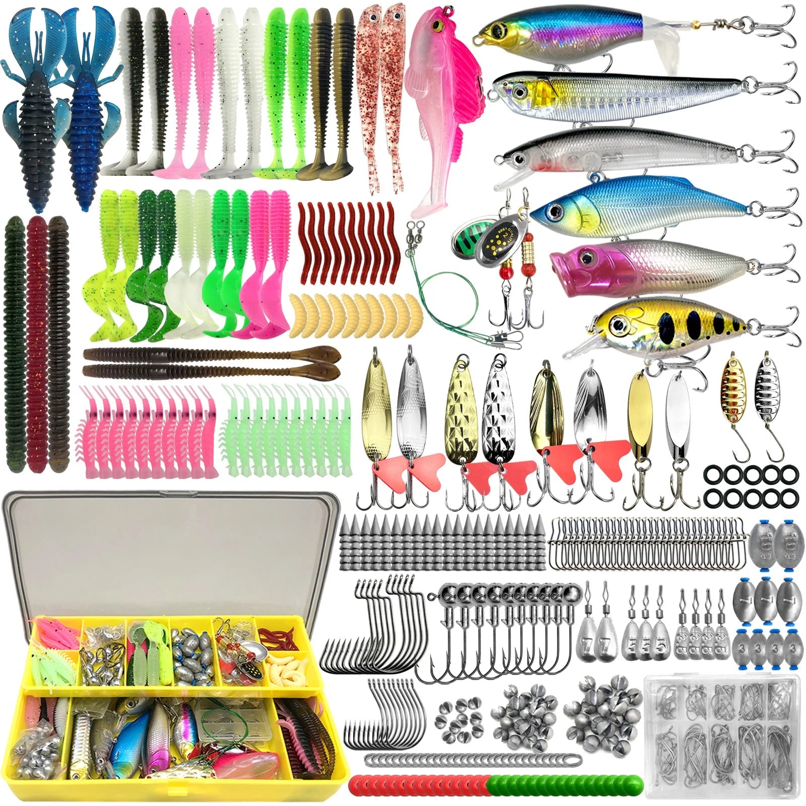 Ultimate Fishing Lure Kit: 83 - 409pcs for All Waters - SportFishingHub