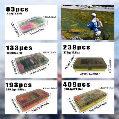 Ultimate Fishing Lure Kit: 83 - 409pcs for All Waters - SportFishingHub