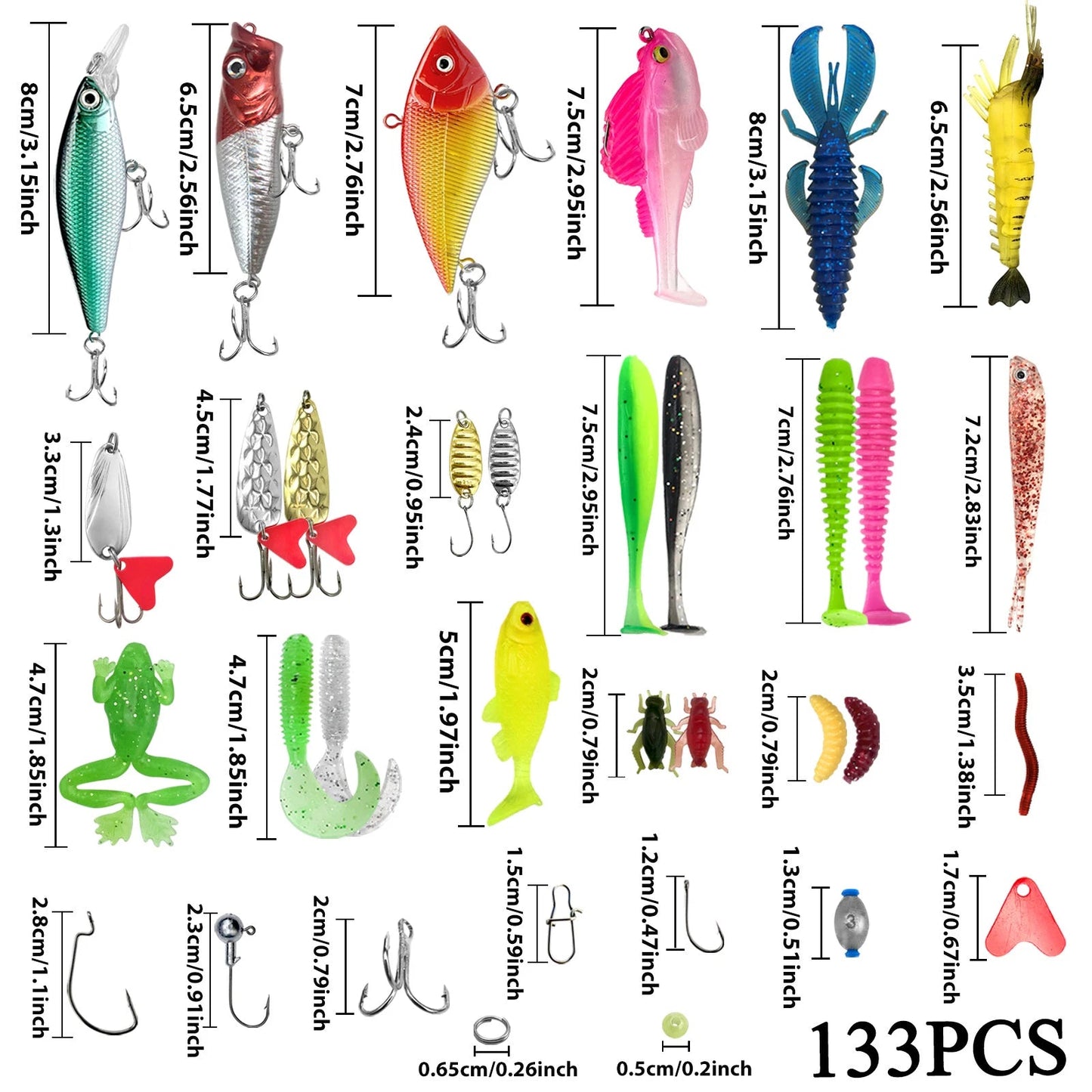 Ultimate Fishing Lure Kit: 83 - 409pcs for All Waters - SportFishingHub