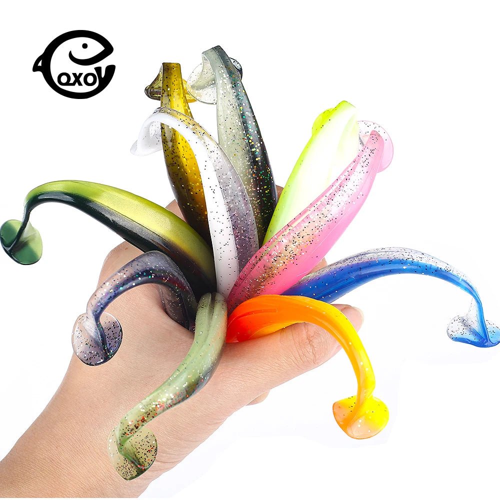 Ultimate Soft Lure Set: 50 Pcs Silicone Swimbaits - SportFishingHub