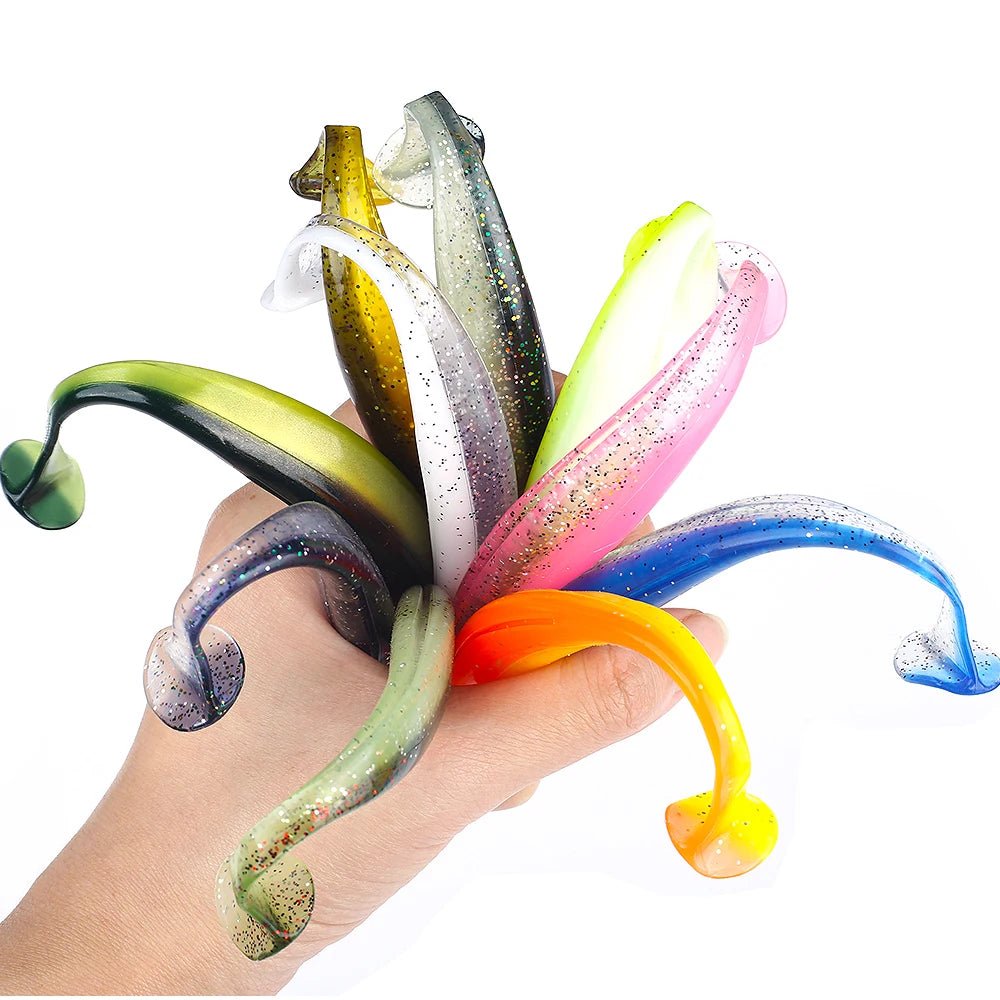 Ultimate Soft Lure Set: 50 Pcs Silicone Swimbaits - SportFishingHub